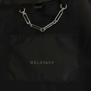 Belstaff ラムレザー シングル ライダース ジャケット ジップアップ 羊革 44 黒