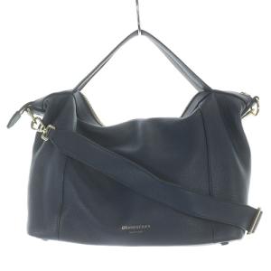 COLE HAAN グランド アンビション レザー ソフト サッチェル ショルダーバッグ ハンドバッグ 2way レザー 紺 ネイビー