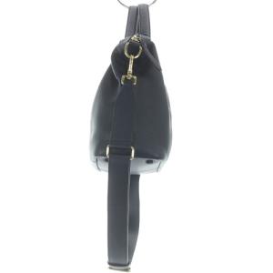 COLE HAAN グランド アンビション レザー ソフト サッチェル ショルダーバッグ ハンドバッグ 2way レザー 紺 ネイビー