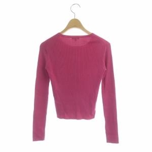 TOCCA SILK RIB ニットカーディガン ボレロ ショート丈 長袖 XS ピンク
