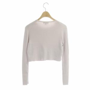 TOCCA PAPAYA ビジューニットカーディガン 長袖 ショート丈 XS ピンク ライトブルー