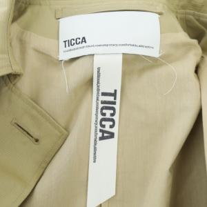 TICCA トレンチコート ダブル ロング コットン 2 ベージュ