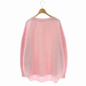 Plage 20AW ファインウール プルオーバー ニット セーター 長袖 ライトピンク