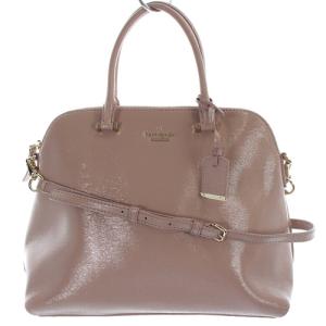 ショルダーバッグ ハンドバッグ 2way レザー ロゴ ピンクべージュ