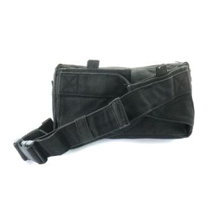 PORTER 吉田カバン スモーキー ウエストバッグ ボディバッグ キャンバス 黒 ブラック