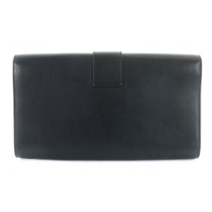 SAINT LAURENT PARIS 311213 Yライン クラッチバッグ レザー ブラック