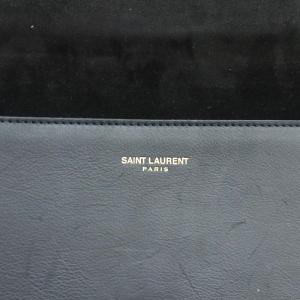SAINT LAURENT PARIS 311213 Yライン クラッチバッグ レザー ブラック