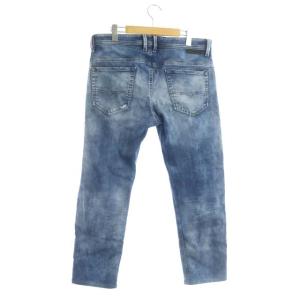 DIESEL THOMMER-T デニムストレッチパンツ ジーンズ テーパード ダメージ加工 33 インディゴブルー