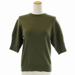 23区 アンサンブルニット カーディガン カットソー 38 カーキ