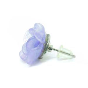 CHANEL ピアス カメリア 花 フラワー 紫 パープル