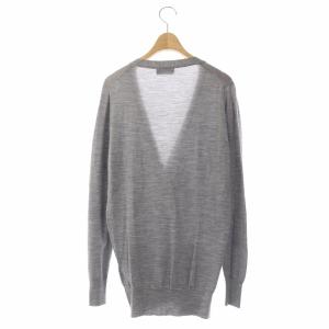 JOHN SMEDLEY カーディガン ニット ウール 長袖 S グレー