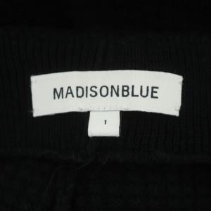 MADISONBLUE ワッフルスカート ロング タイト ウエストゴム 01 黒 ブラック