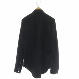 MADISONBLUE ウール ハンプトンシャツ 長袖 前開き 02 黒 ブラック