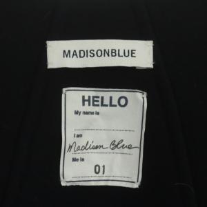 MADISONBLUE ウール ロングジレ ベスト スナップボタン 01 濃紺 ダークネイビー