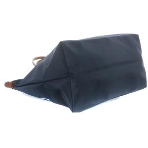 Longchamp ル プリアージュ ミャオ トートバッグ ハンドバッグ 紺 ネイビー 茶色 ブラウン