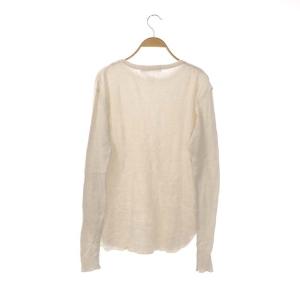 L'Appartement 21SS Rib L/S T-SH リブ ロングスリーブ Tシャツ カットソー 長袖 ウール混 ライトベージュ