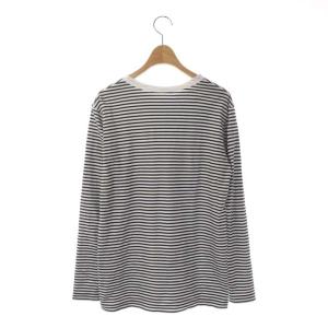 Deuxieme Classe 21AW COCO Stripe Tシャツ No5 カットソー プルオーバー ボーダー 長袖 白 黒 ホワイト ブラック