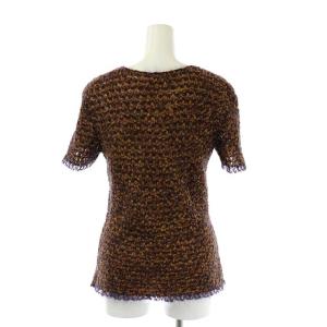 CHANEL ニットセットアップ 上下 モヘヤ ココマーク  98A カットソー 半袖 スカート ミモレ丈