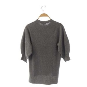 Drawer 16G カシミヤパフスリーブニット プルオーバー 七分袖 2 グレー