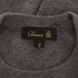 Drawer 16G カシミヤパフスリーブニット プルオーバー 七分袖 2 グレー