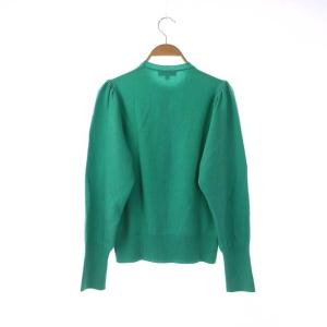 Drawer 14Gカーディガン クルーネック ニット 長袖 カシミヤ混 2 ターコイズグリーン