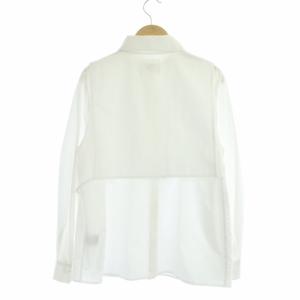 Ameri VINTAGE 21SS CRESCENT COLLAR APRON SHIRT シャツ 長袖 リボン F 白 ホワイト