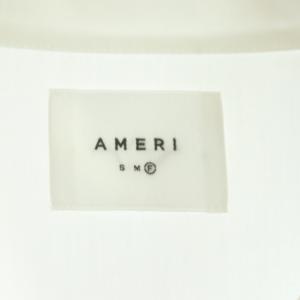 Ameri VINTAGE 21SS CRESCENT COLLAR APRON SHIRT シャツ 長袖 リボン F 白 ホワイト