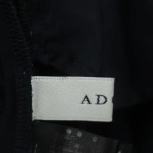 ADORE ドライストレッチパンツ スラックス ストレート 36 紺 ネイビー