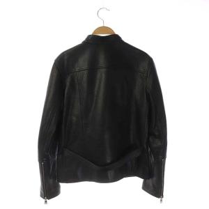 A.P.C. レザー ライダースジャケット ジップアップ 36 ブラック