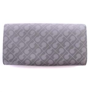 GHERARDINI 長財布 フラップ リボン グレー