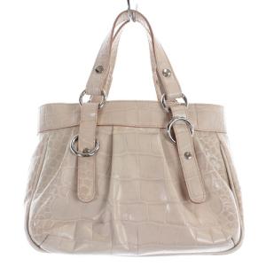 FURLA ハンドバッグ 2way レザー 型押し ピンク