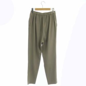 ENFOLD 22AW PEダブルクロス ゴムジョッパーズ パンツ テーパード イージー タック 38 ベージュ