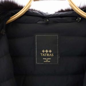 TATRAS ASTEROIDE ダウンコート ロング 総裏地 ジップアップ 02 ブラック