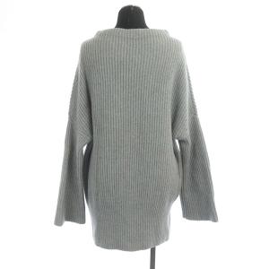 Deuxieme Classe アゼプルオーバー ニット セーター 長袖 ボトルネック フレアスリーブ グレー