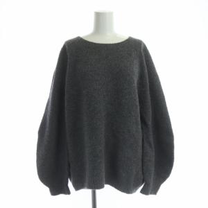 Plage 21AW ブークレーヤーン 5Gニットアップ セットアップ 上下 セーター 長袖 マーメイドスカート ロング F グレー