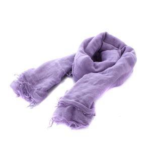 ストール フリンジ 紫 パープル