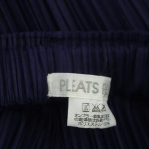 PLEATS PLEASE ISSEY MIYAKE イッセイミヤケ プリーツ加工 ロングスカート タイトスカート 2 紺 ネイビー