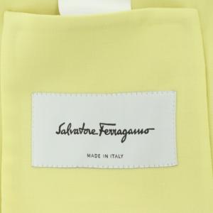 Salvatore Ferragamo テーラードコート オーバーサイズ ストール 38 黄