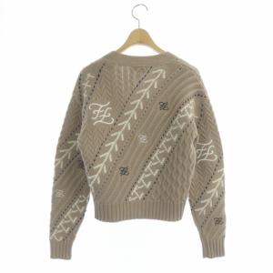 FENDI カーディガン カシミヤ混 IT38 ピンク