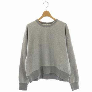 Saisei Sweat Shirt スウェット カットソー 長袖 クルーネック プルオーバー XS グレー