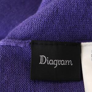 Diagram GRACE CONTINENTAL 20SS アシメレースニット セーター サマー 半袖 ノースリーブ 36 紫 パープル