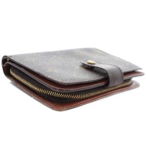 LOUIS VUITTON モノグラム ポルト パピエジップ 二つ折り財布 茶色 ブラウン M61207