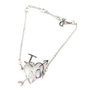 ハートアロー ブレスレット シルバー色