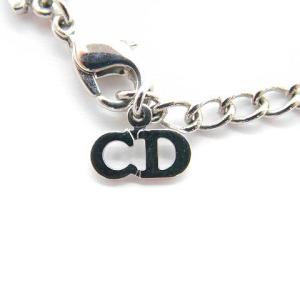 Christian Dior ブレスレット ロゴ シルバー色