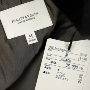 BEAUTY&YOUTH UNITED ARROWS チェスターコート アウター ダブル ロング M 黒 ブラック