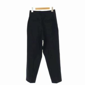 Spick&Span 22AW ストレッチポンチタック テーパードパンツ スリム ジッパーフライ 38 ブラック