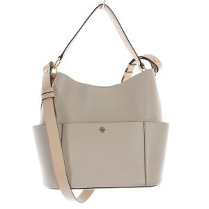 MICHAEL KORS BEDFORD ミディアム バケットショルダー バッグ ハンドバッグ 2way ロゴ べージュ