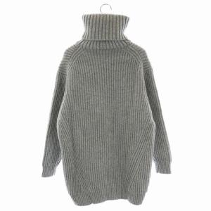 Acne Studios Disa L-Wool リブ タートルネック ニット セーター 長袖 プルオーバー XXS ライトグレー