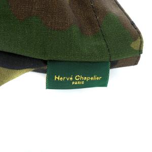 Hervé Chapelier 舟型トートS トートバッグ カモフラ ナイロン カーキ 901W
