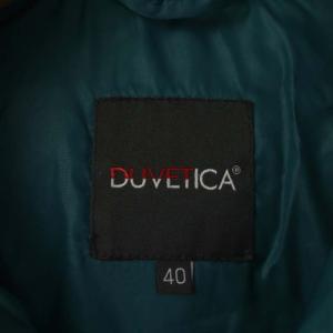 DUVETICA Adhara ダウンジャケット 中綿ジャケット アウター ジップアップ ラクーンファー 40 緑 グリーン
